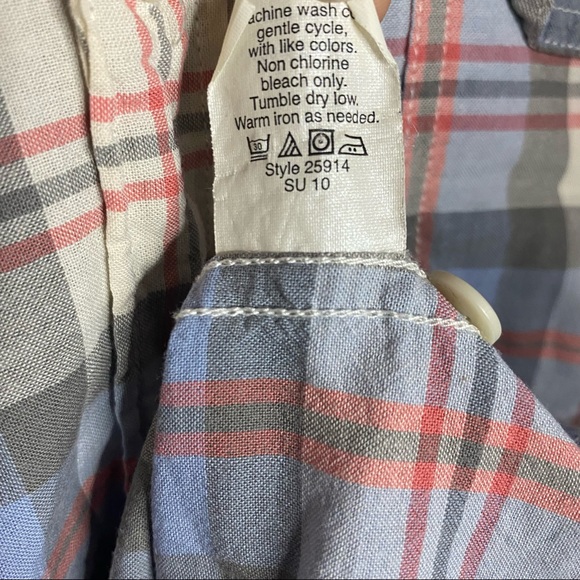 J. Crew Quality Woven Plaid Button Down Shirt Size S - Picture 8 of 9